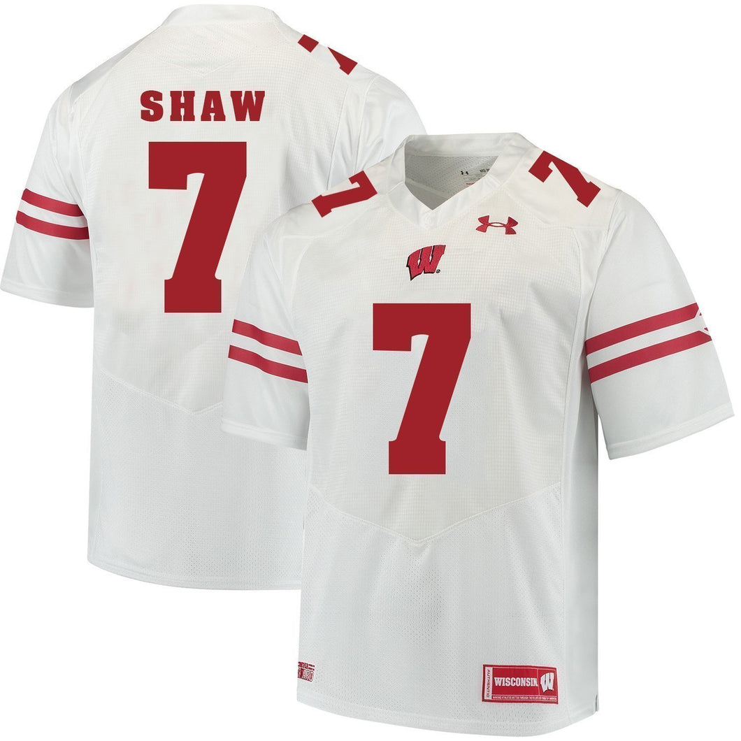 Bradrick Shaw Wisconsin Badgers Football Jersey 2019 White