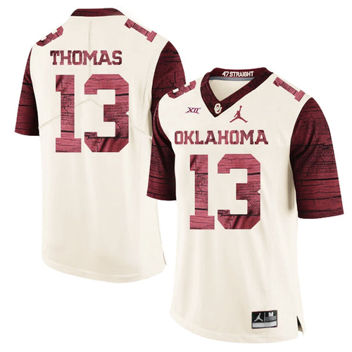 Ahmad Thomas Oklahoma Sooners Jordan Football Jersey 2019 - Cream