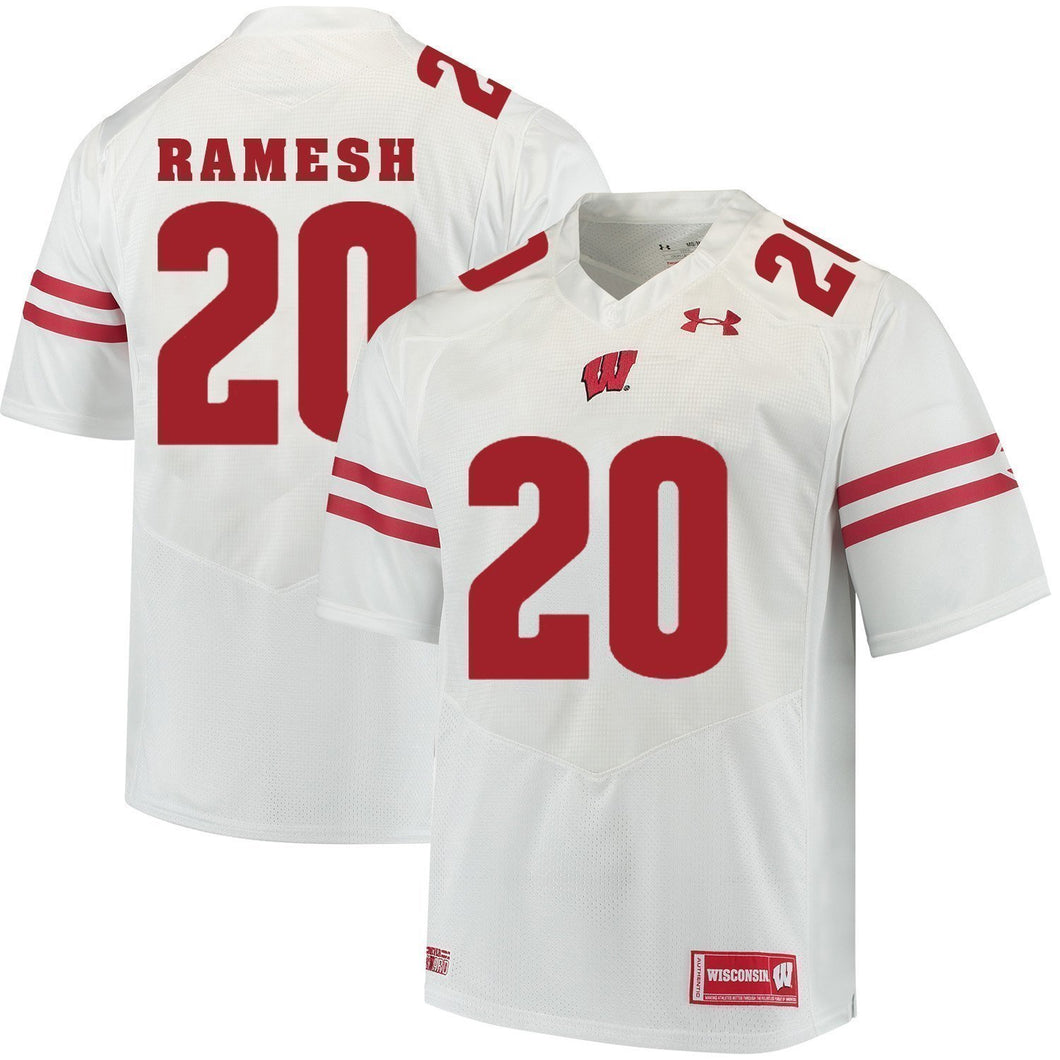 Austin Ramesh Wisconsin Badgers Football Jersey 2019 White