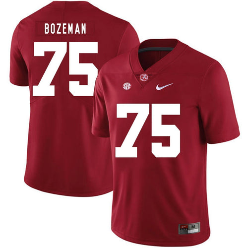 Bradley Bozeman Alabama Crimson Tide Football Jersey 2019-Red