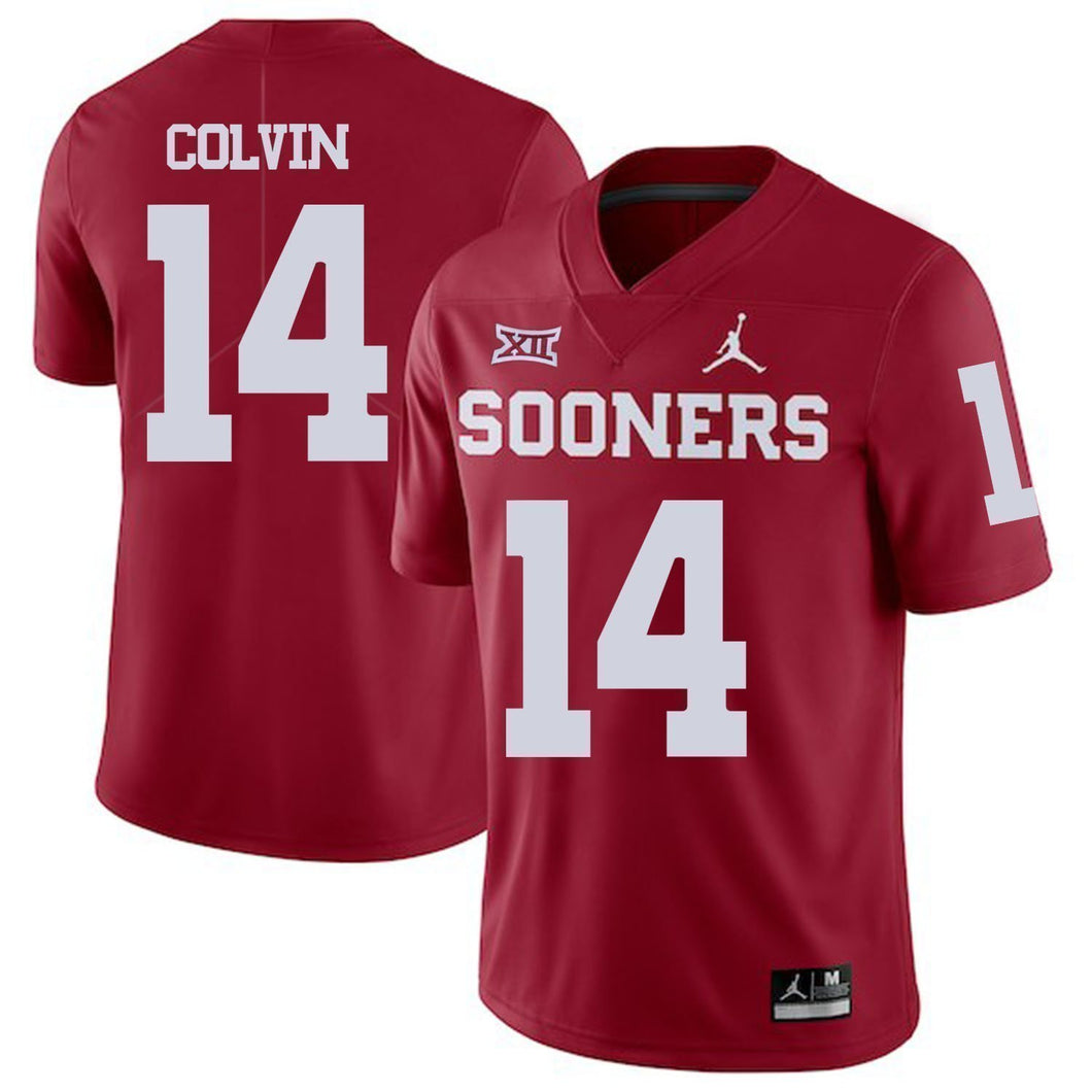 Aaron Colvin Oklahoma Sooners Jordan Football Jersey 2019 - Red