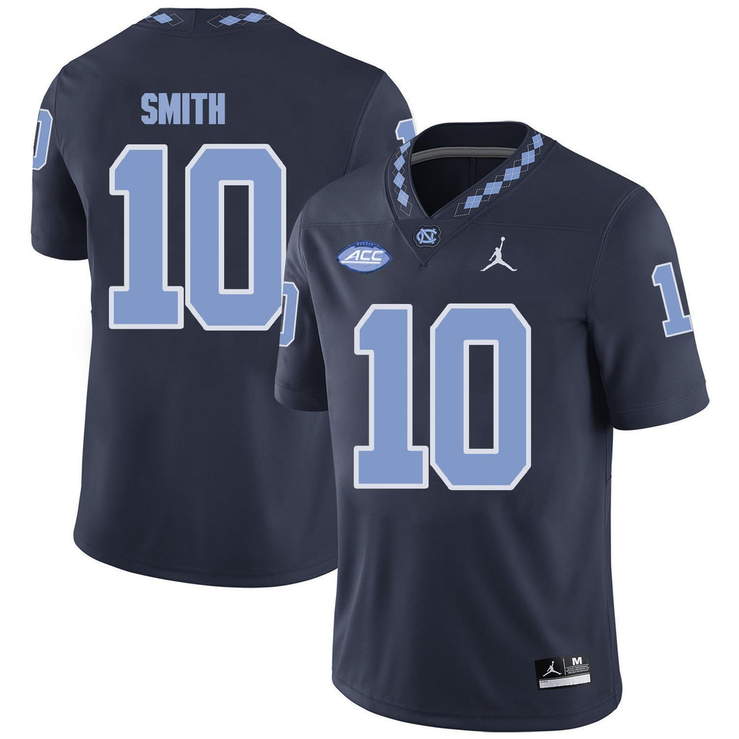 Andre Smith North Carolina Tar Heels Jordan Football Jersey 2019 - Navy