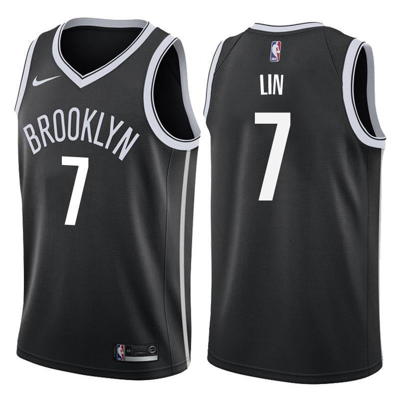 Brooklyn Nets #7 Jeremy Lin Icon Black Swingman Jersey 2019
