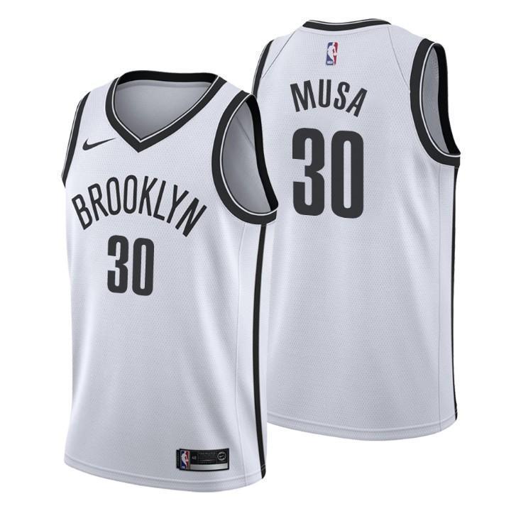 Brooklyn Nets #30 Dzanan Musa Association White Swingman Jersey 2019