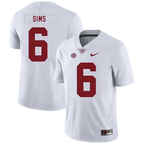 Blake Sims Alabama Crimson Tide Football Jersey 2019-White