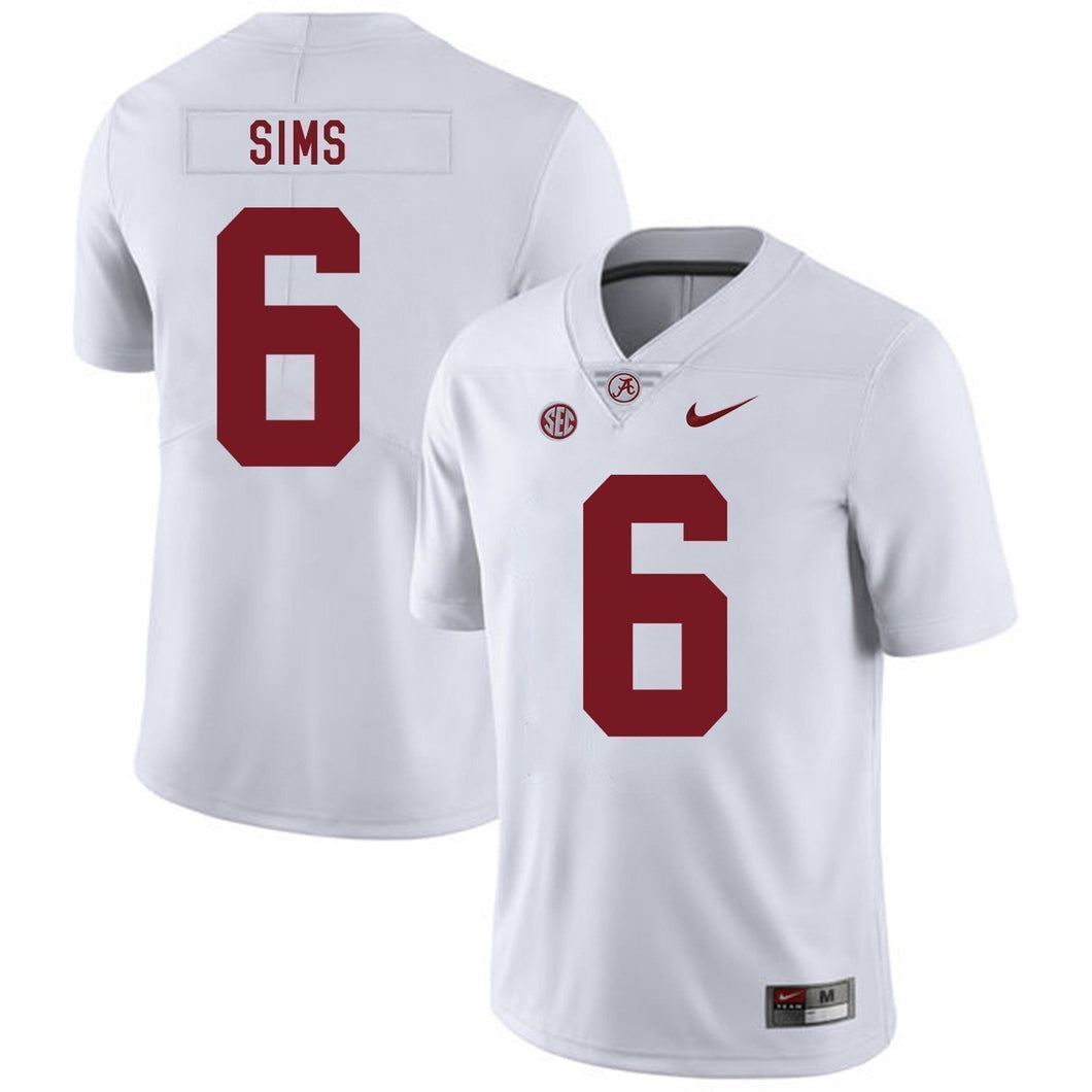 Blake Sims Alabama Crimson Tide Football Jersey 2019-White