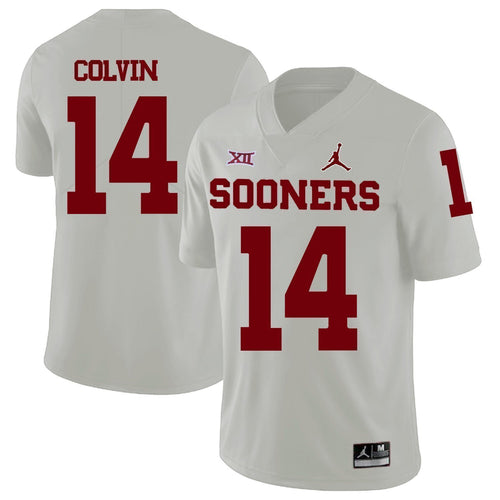 Aaron Colvin Oklahoma Sooners Jordan Football Jersey 2019 - White