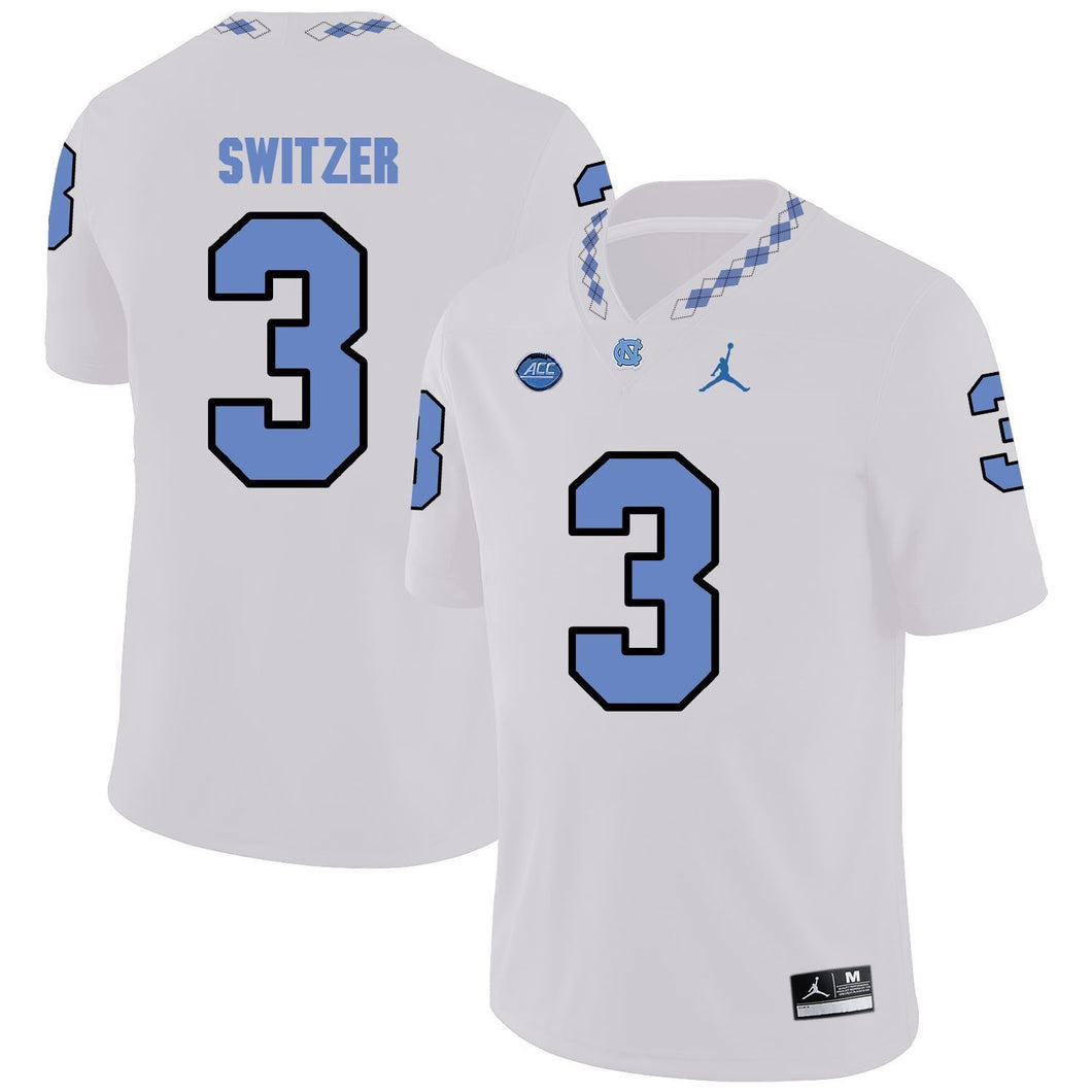 Ryan Switzer North Carolina Tar Heels Jordan Football Jersey 2019 - White