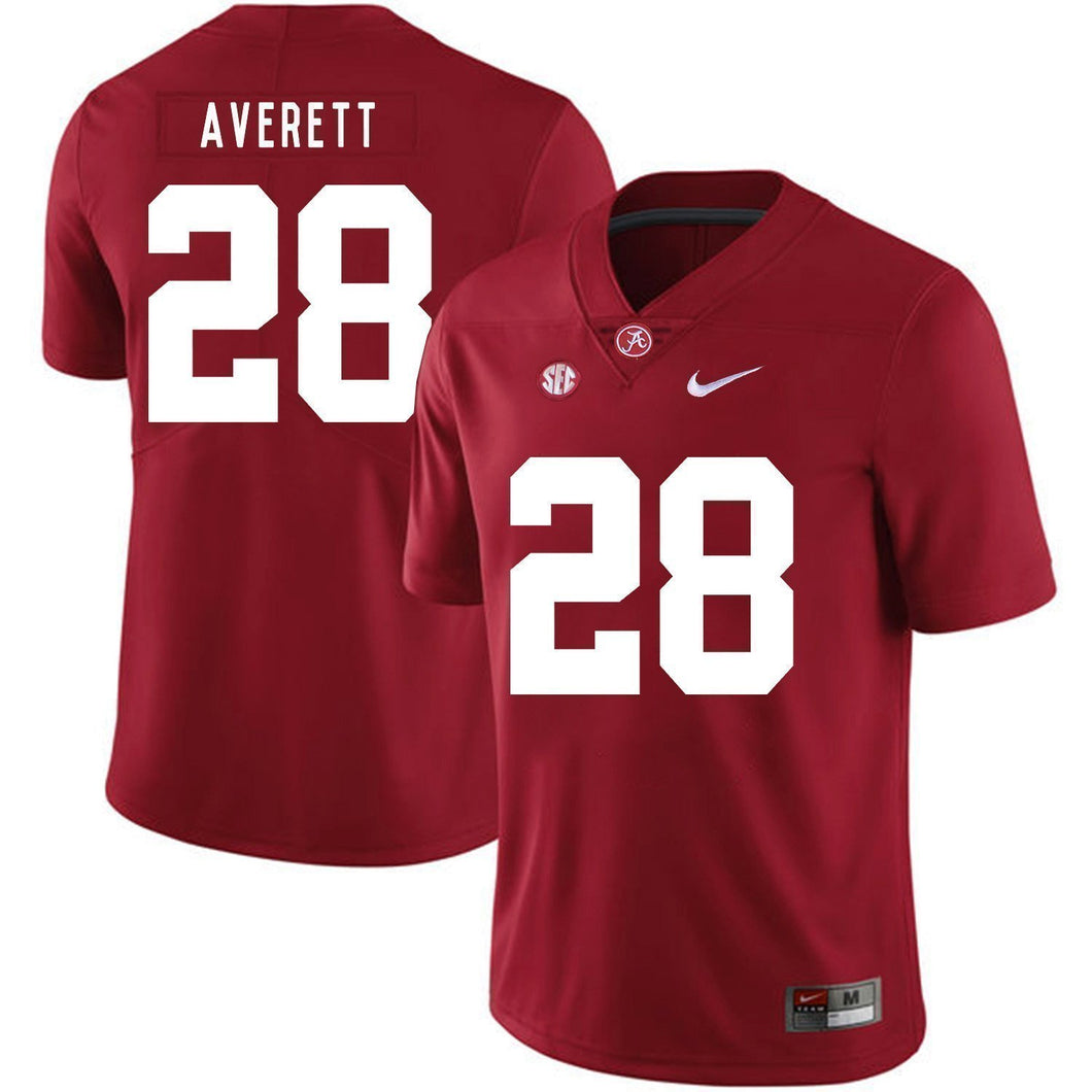 Anthony Averett Alabama Crimson Tide Football Jersey 2019 Red