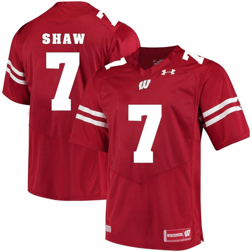 Bradrick Shaw Wisconsin Badgers Football Jersey 2019 Red