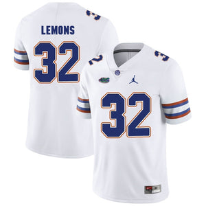 Adarius Lemons Florida Gators Football Jersey 2019 - White