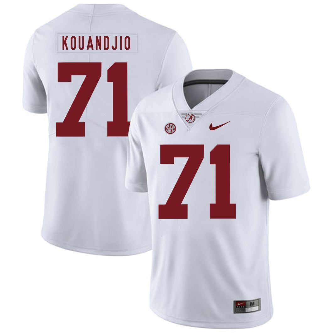 Arie Kouandjio Alabama Crimson Tide Football Jersey 2019-White