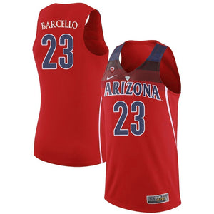 Alex Barcello Arizona Wildcats Basketball Jersey 2019-Red