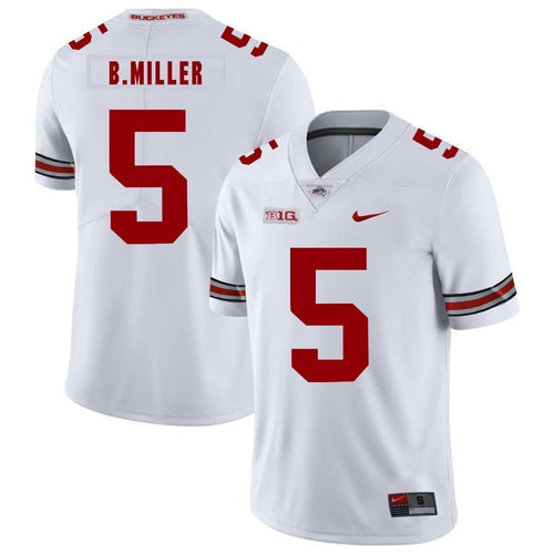 Braxton Miller #5 Ohio State Buckeyes Football Jersey 2019 - White