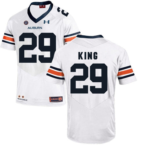 Brandon King Auburn Tigers Football Jersey 2019 - White