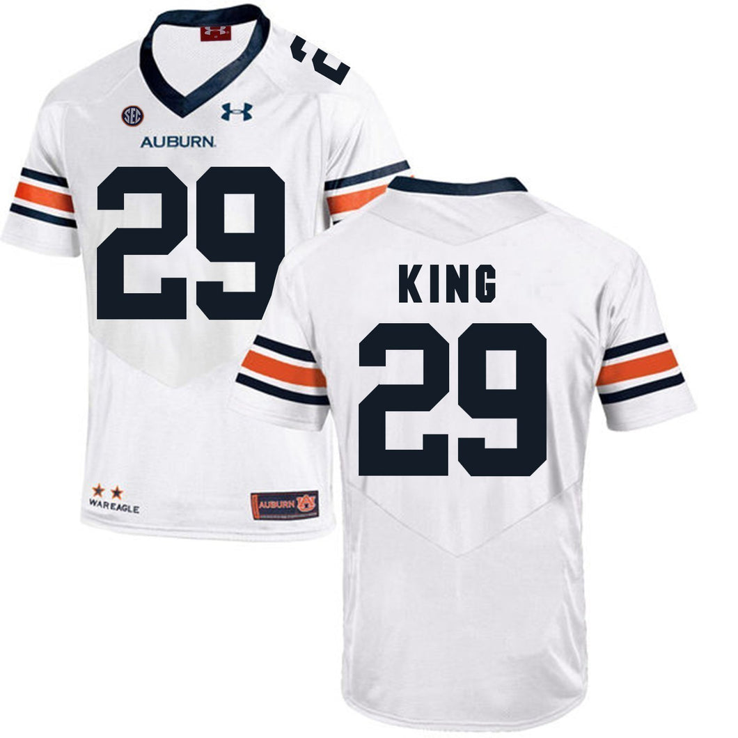 Brandon King Auburn Tigers Football Jersey 2019 - White