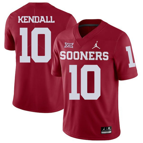 Austin Kendall Oklahoma Sooners Jordan Football Jersey 2019 - Red