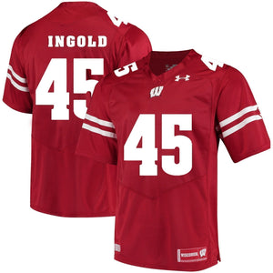 Alec Ingold Wisconsin Badgers Football Jersey 2019 Red