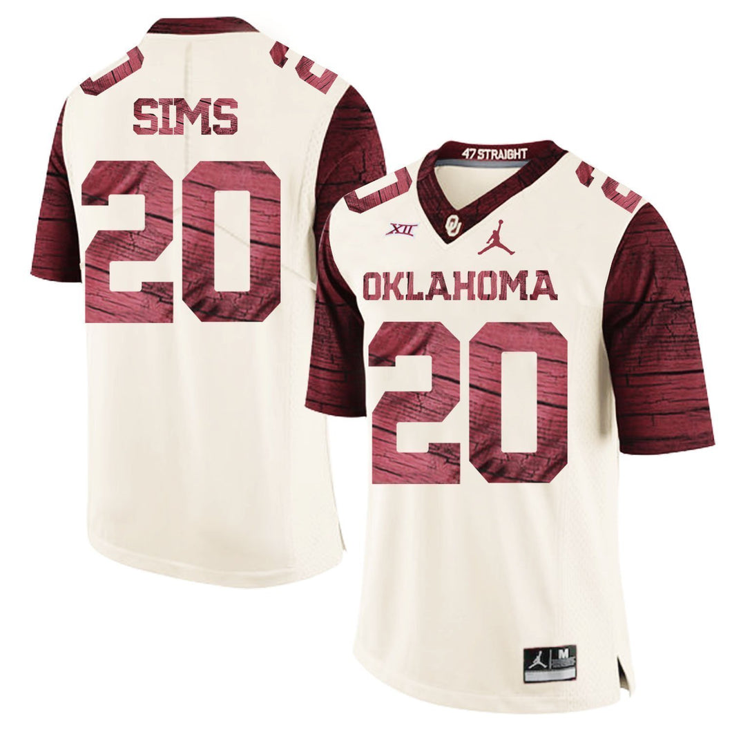 Billy Sims Oklahoma Sooners Jordan Football Jersey 2019 - Cream