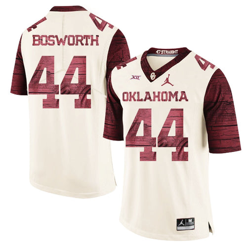 Brian Bosworth Oklahoma Sooners Jordan Football Jersey 2019 - Cream