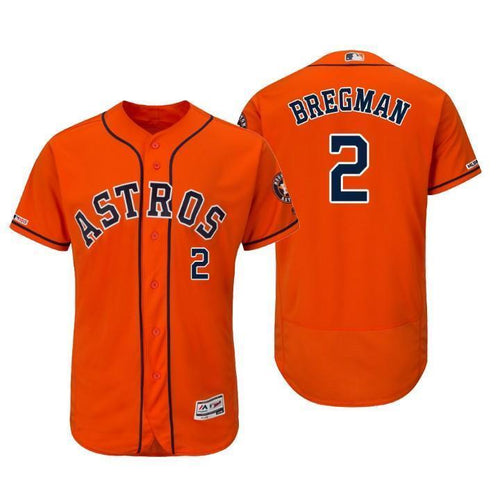 Alex Bregman Houston Astros 150th Anniversary Baseball Jersey 2019 - Orange