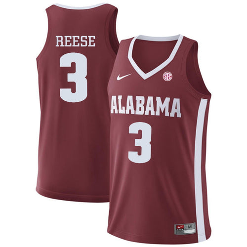 Alex Reese Alabama Crimson Tide Basketball Jersey 2019 - Cardinal