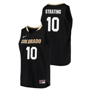 Alexander Strating Colorado Buffaloes Basketball Jersey 2019 - Black