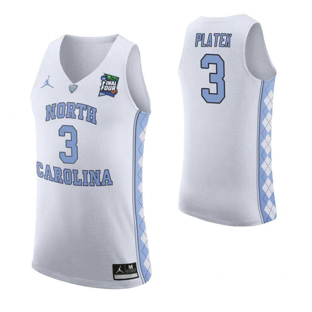 Andrew Platek North Carolina Tar Heels 2019 Final Four Basketball Jersey 2019