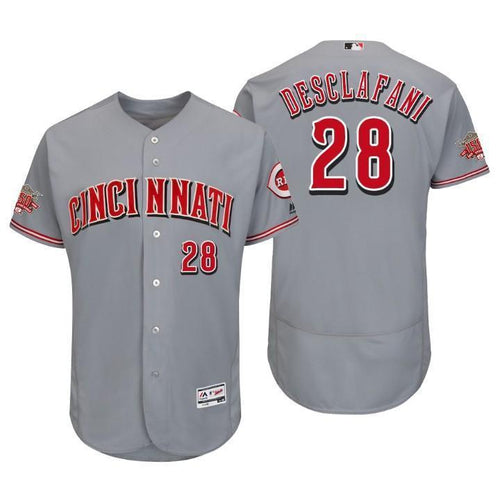 Anthony DeSclafani Cincinnati Reds 150th Anniversary Baseball Jersey 2019 - Grey
