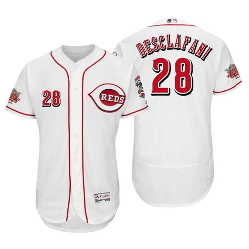 Anthony DeSclafani Cincinnati Reds 150th Anniversary Baseball Jersey 2019 - White
