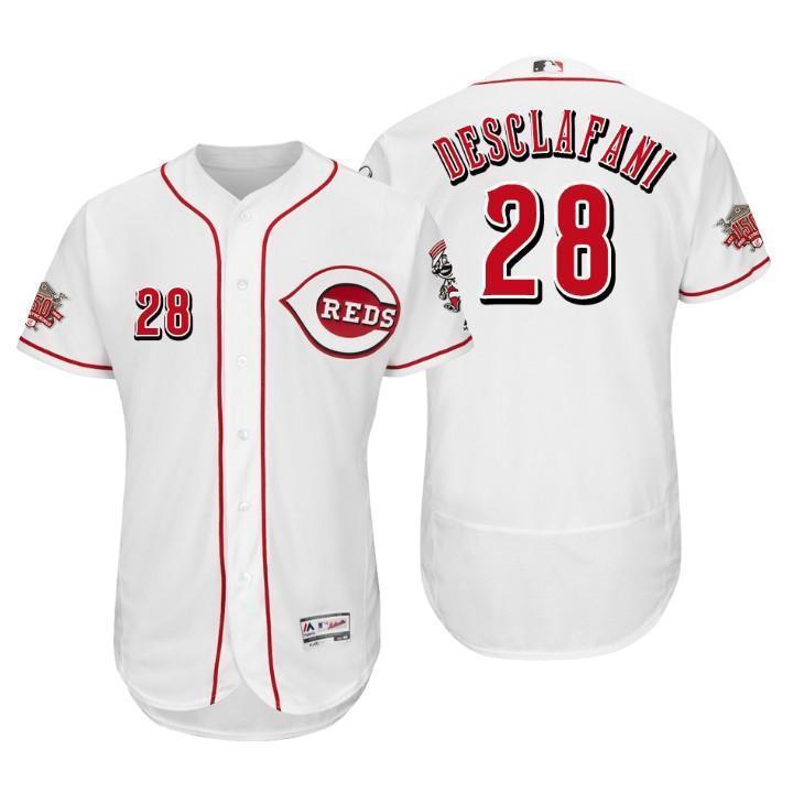 Anthony DeSclafani Cincinnati Reds 150th Anniversary Baseball Jersey 2019 - White