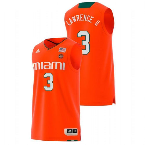 Anthony Lawrence II Miami Hurricanes Basketball Jersey 2019 - Orange
