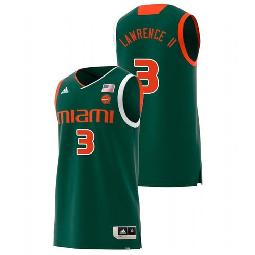 Anthony Lawrence II Miami Hurricanes Basketball Jersey 2019 - Green