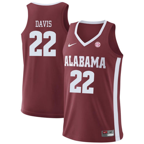 Ar'Mond Davis Alabama Crimson Tide Basketball Jersey 2019 - Cardinal