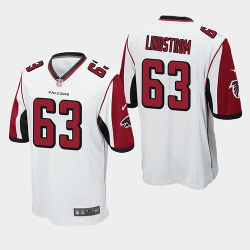 Atlanta Falcons #63 Chris Lindstrom 2019 Draft Game Jersey 2019 - White