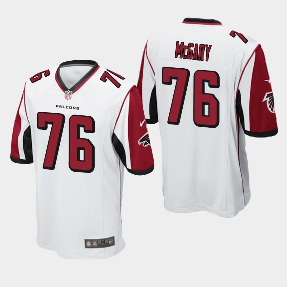 Atlanta Falcons #76 Kaleb McGary 2019 Draft Game Jersey 2019 - White