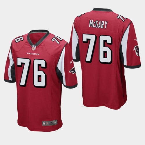 Atlanta Falcons #76 Kaleb McGary 2019 Draft Game Jersey 2019 - Red
