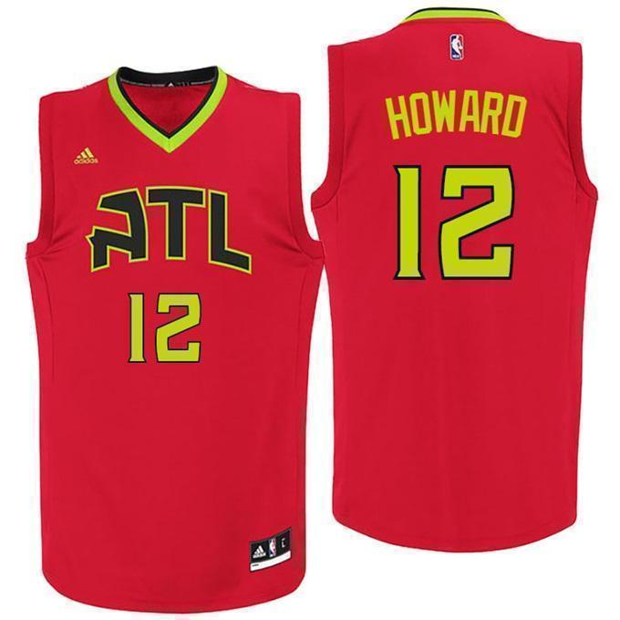 Atlanta Hawks Dwight Howard New Jersey 2019-Red