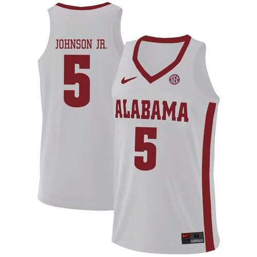 Avery Johnson Jr. Alabama Crimson Tide Basketball Jersey 2019 - White