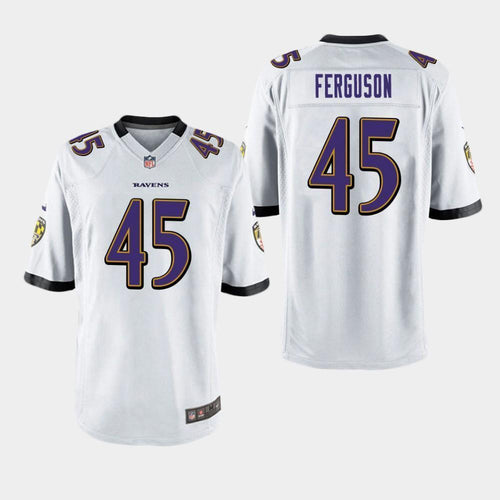 Baltimore Ravens #45 Jaylon Ferguson 2019 Draft Game Jersey 2019 - White