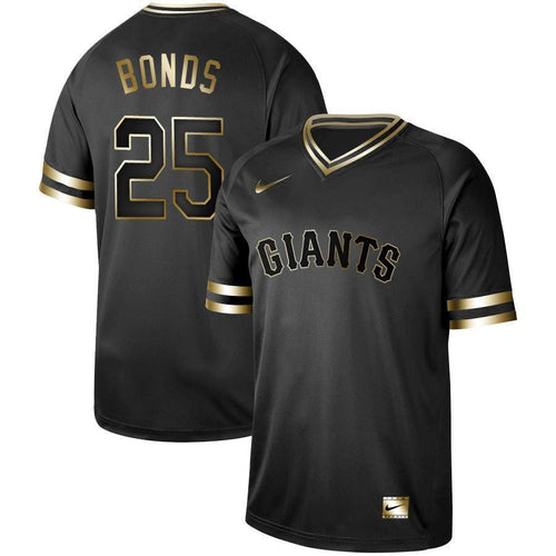 Barry Bonds San Francisco Giants New Arrival 2019 Baseball Player Black Golden Jersey 2019