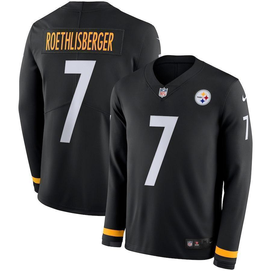 Ben Roethlisberger Pittsburgh Steelers Therma Long Sleeve Jersey 2019