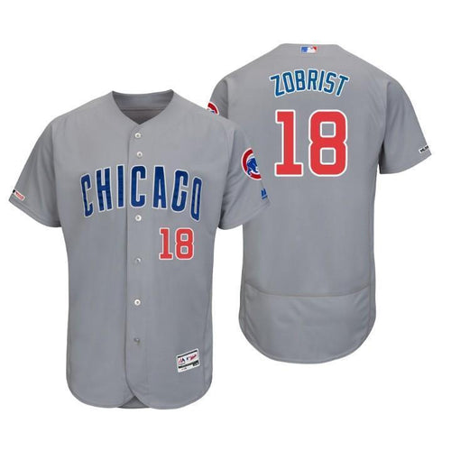 Ben Zobrist Chicago Cubs 150th Anniversary Baseball Jersey 2019 - Grey