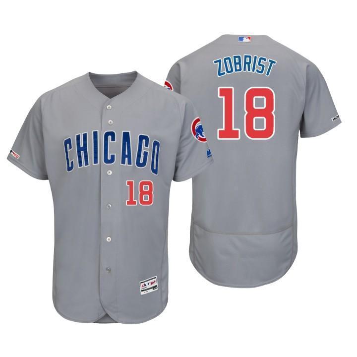 Ben Zobrist Chicago Cubs 150th Anniversary Baseball Jersey 2019 - Grey