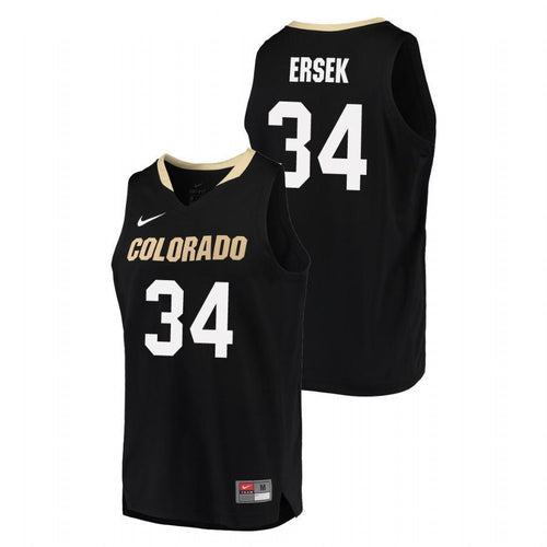 Benan Ersek Colorado Buffaloes Basketball Jersey 2019 - Black