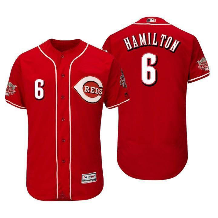 Billy Hamilton Cincinnati Reds 150th Anniversary Baseball Jersey 2019 - Scarlet