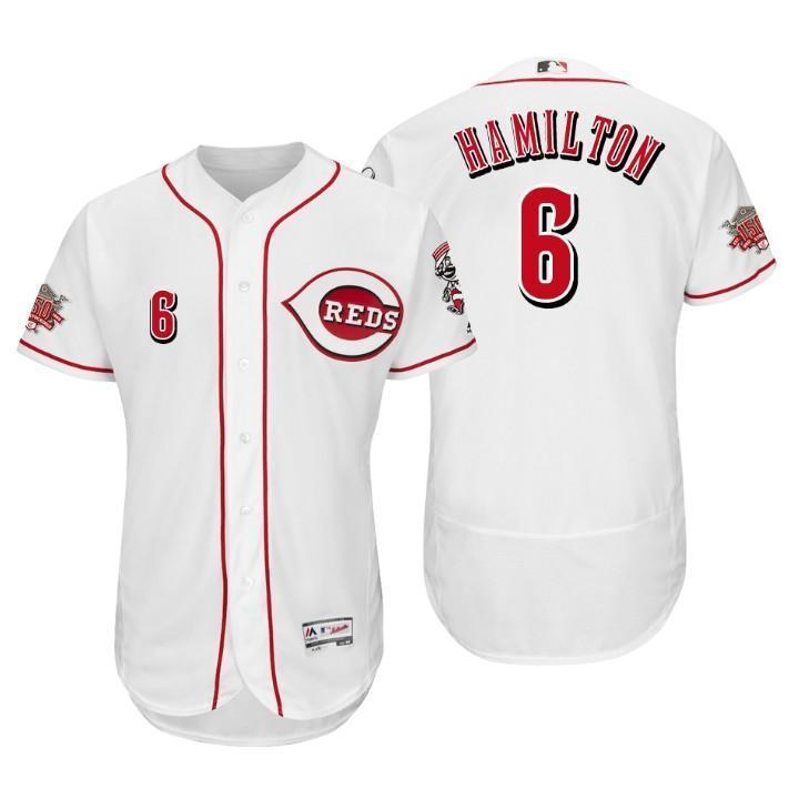 Billy Hamilton Cincinnati Reds 150th Anniversary Baseball Jersey 2019 - White