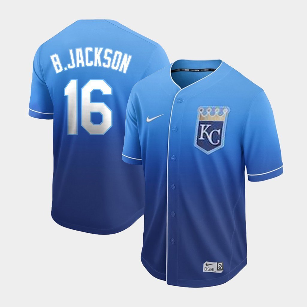 Bo Jackson Royals 2019 New Arrivals Baseball Player Fade Jersey 2019
