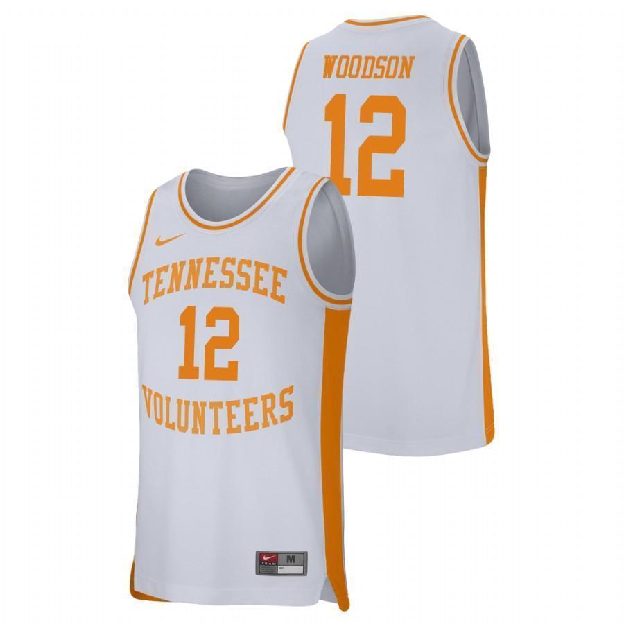 Brad Woodson Tennessee Volunteers Basketball Jersey 2019 - White