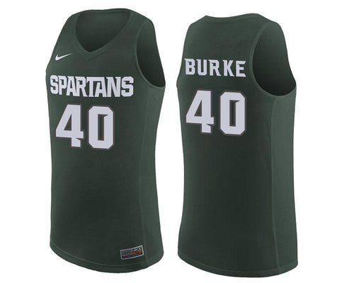 Braden Burke Michigan State Spartans Basketball Jersey 2019 - Green
